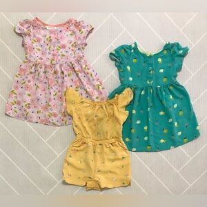 Cat & Jack dress & romper bundle girl's size 2T